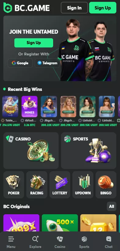 BC.Game - No KYC Casinos in Canada 2026