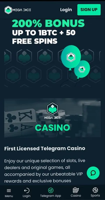 Megadice - No KYC Casinos in Canada 2026
